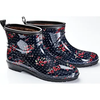 Dámské holínky Kotníkové holínky Květiny květiny modrá 36