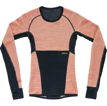 Dámské tričko Dámské funkční triko Devold Tuvegga Merino Shirt Wmn Velikost: M / Barva: oranžová/černá