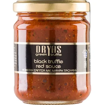 Omáčka Dryas truffle Omáčka ze zralých rajčátek s černým řeckým lanýžem 180g DRYAS