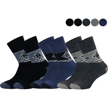 Pánské tričko PESAIL Pánské termoponožky ANGORA DM107 3 páry Velikost: 40-43