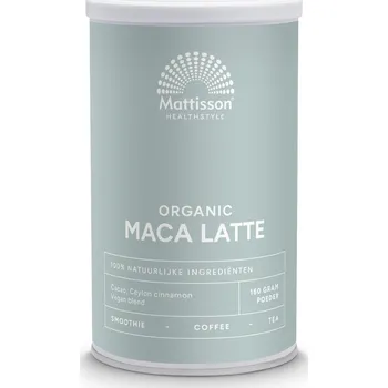 Přírodní produkt Mattisson BIO Maca Latte - kakao a cejlonská skořice - 160 g