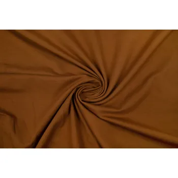 Bavlněný úplet skořicový