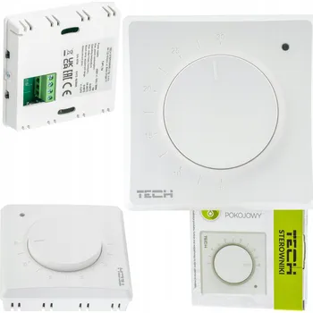 T-P1.1z TECH Drátový dvoustavový pokojový termostat 230V BÍLÝ kc520