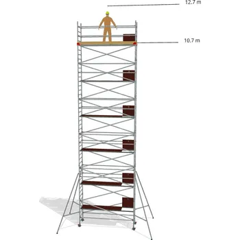 Lešení Hliníkové lešení Klimatek - výška 12,7 m - 3,2 m x 0,85 m (d/š)