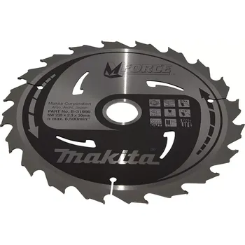 Řezný kotouč B-31996 Kotouč pilový dřevo MFORCE 235x2,3x30mm 20Z Makita
