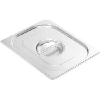 Plech na pečení Víko s výřezem na naběračku na gastronádoby s úchyty GN 1/2, M-12001 UL