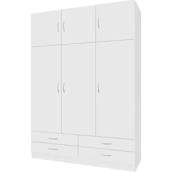 Šatní skříň Šatní skříň třídveřová GERI 130×190 bílá