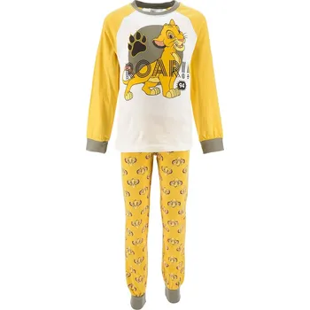 Chlapecké pyžamo The Lion King žluto-bílé chlapecké pyžamo Velikost: 98