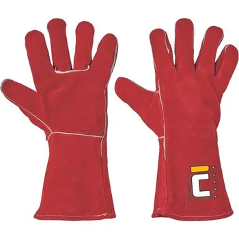 Pracovní rukavice CERVA GROUP a.s. | PUGNAX RED rukavice celokožené - - / 10 / XL / vícebarevné
