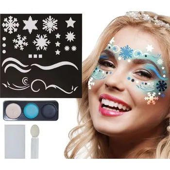 Karnevalový doplněk Make-up - sada - Sněhová princezna