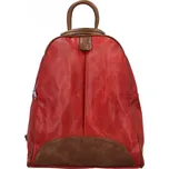 Trendy dámský koženkový kabelko-batůžek Eligio, červený