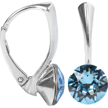 Módní doplněk Levien Půvabné stříbrné náušnice Xirius Aquamarine + 2 měsíce na vrácení zboží