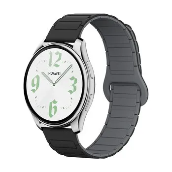Chytré hodinky Dvojbarevný magnetický řemínek 22mm,Černo-Šedý