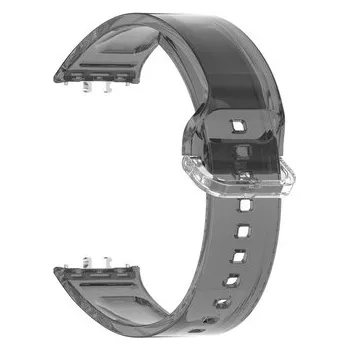 Chytré hodinky Silikonový průhledný řemínek měnící barvu pro Samsung Galaxy Fit 3,Černý