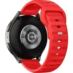 Perforovaný strukturovaný řemínek 22mm,Červená