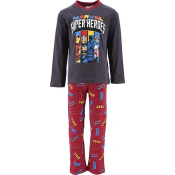 Chlapecké pyžamo Marvel - Avengers šedo-vínové chlapecké pyžamo Velikost: 140