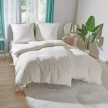 Ložní povlečení na jednolůžko s ložní plachtou krémová 80x80 cm + 135x200 cm 135 x 200 cm 80 x 80 cm