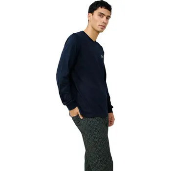 Pánské pyžamo Pánské bavlněné pyžamo s výstřihem do V Vamp 23651 blue velikost XXL