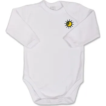 Dětské body s výšivkou bílá 86