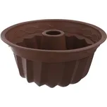 Forma na bábovku silikon hnědá 24x24x11 cm, průměr 24 cm