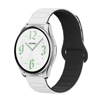 Chytré hodinky Dvojbarevný magnetický řemínek 20mm,Bílo-Černý