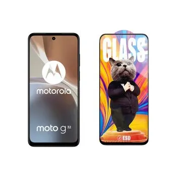 3D Ochranné tvrzené sklo na Motorola Moto G32 - Mr. Cat ESD