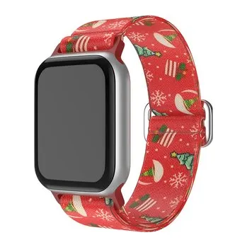 Chytré hodinky Vánoční řemínek se sponou pro Apple Watch 42/44/45/49mm,1