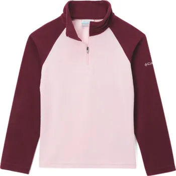 Dětské termoprádlo Columbia Glacial™ Fleece Half Zip J 1556945608 - satin pink/rich wine S