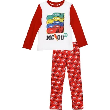 Chlapecké pyžamo Cars červeno-bílé chlapecké pyžamo Velikost: 128
