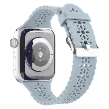 Chytré hodinky Řemínek s perforováním a přezkovým zapínáním pro Apple Watch 38/40/41/42(S10)mm,Světle modrý