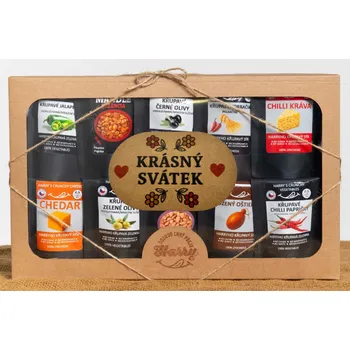 Dárková krabička Křupavý Uzený a Pikantní MIX 10ks krásný svátek (Křupavý Uzený a Pikantní MIX 10ks krásný svátek)