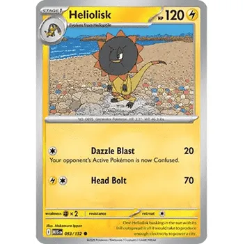 Karetní hra Pokémon MEG 053/132 Heliolisk - Mega Evolution Stav: Near Mint, Verze: REVERSE HOLO