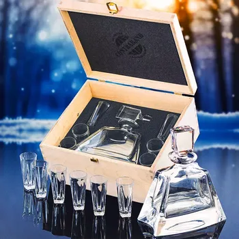 Karafa KATHRENE Bohemia Crystal Dárková sada k narozeninám, výročí, svátku, vánocům, Valentýnu Standardní víko