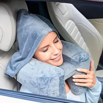 Polštář Orbisana nafukovací cestovní polštář na krk modrá