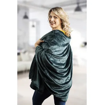 deka Hebká plyšová deka petrolejová 125x150 cm