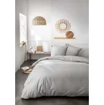Povlečení SIMPLICITY šedá/bílá jednolůžko 140x200 + 70x90 cm 140 x 200 cm 70 x 90 cm