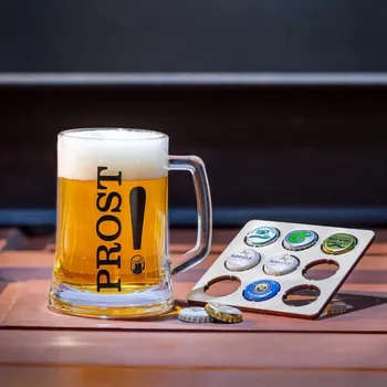 Sklenice Dárková sada Milovník piva béžová