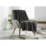 Přehoz na křeslo - sedačku TIFFANNY šedá 70x160 cm Mybesthome