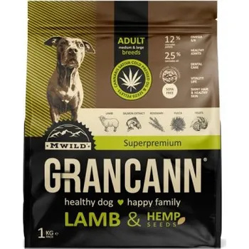 Krmivo pro psa Grancann Lamb & Hemp seeds Adult medium & large breeds Hmotnost: 1kg