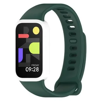 Chytré hodinky Dvojbarevný silikonový náramek pro Mi Band 9 Active / Redmi Band 3,Zeleno-Bílá