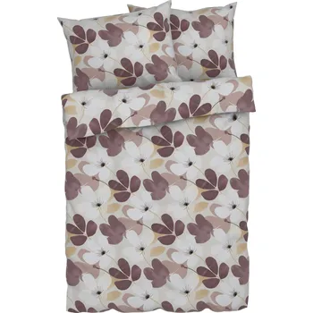 Povlečení LIVARNO home Ložní povlečení z mikrovláknitého saténu, 220 x 240 cm, 70 x 90 cm (květiny)