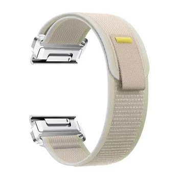 Řemínek na hodinky Nylonový řemínek se stahovacím poutkem 22mm,Béžový