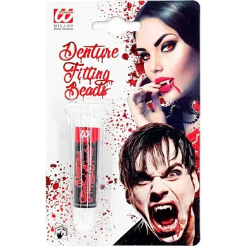 Karnevalový doplněk Lepidlo - Upevňovací kuličky na žertovné zuby