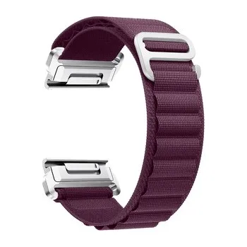 Chytré hodinky Nylonový řemínek se sponou 22mm,Vínový