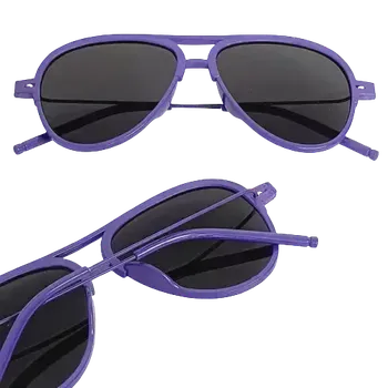 Dětské sluneční brýle pilotky, UV 400 - fialová