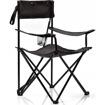 Zahradní nábytek Turistická židle s opěradlem Meteor Seza černá