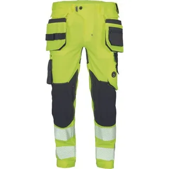 montérky Kalhoty pracovní do pasu NEURUM NORDICS HV FL, CERVA žlutá, 56, balení 1 ks