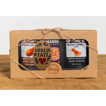 Dárková krabička Křupavý uzený MIX 3ks děkuji tati (Křupavý uzený MIX 3ks děkuji tati)