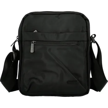 Kabelka Stylová pánská textilní crossbody taška Coveri Taren, černá