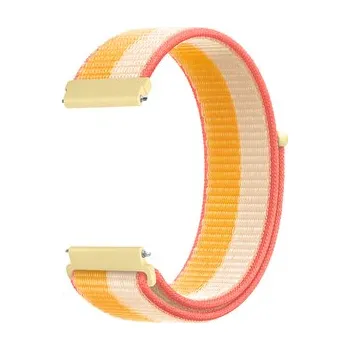 Chytré hodinky Nylonový řemínek 20mm,Žluto-béžová